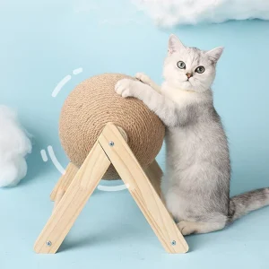 Stimulez l’instinct naturel de votre chat avec ce jouet griffoir en sisal résistant et élégant