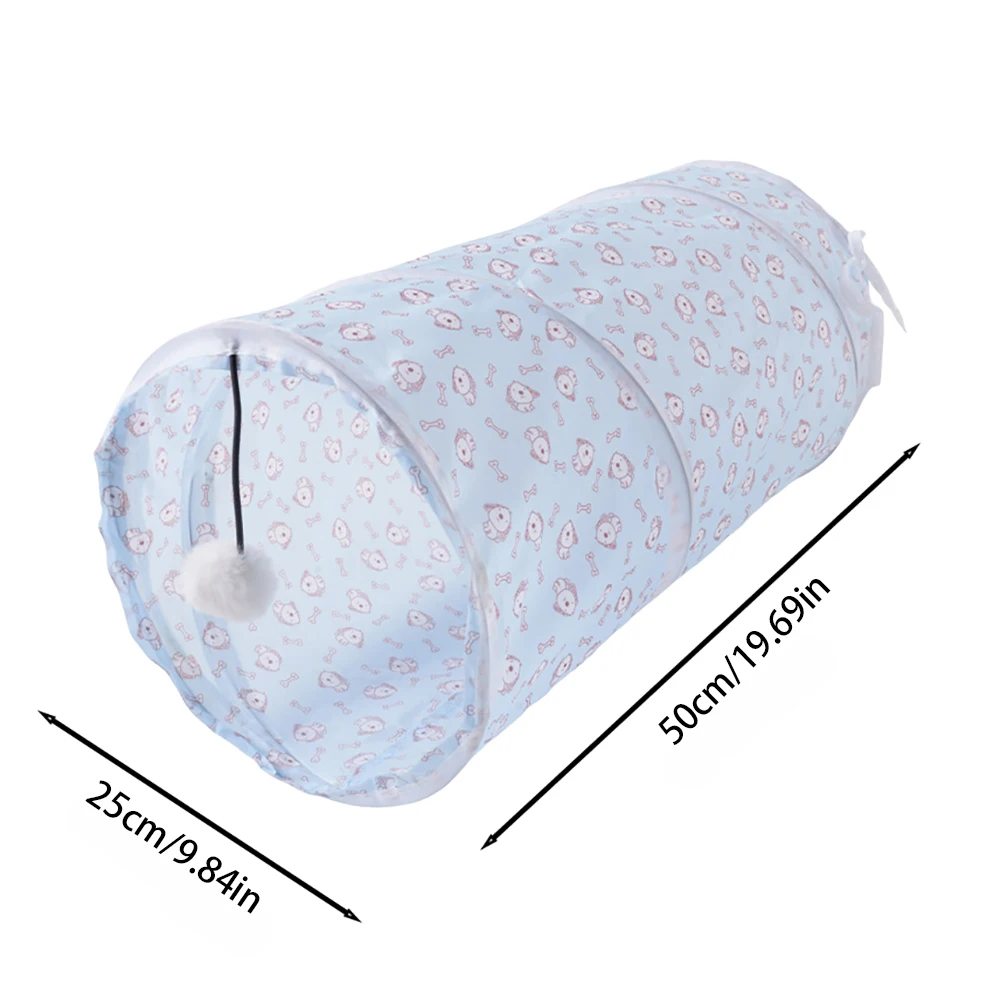 Offrez à votre chat un espace d’amusement et de détente avec ce tunnel pliable interactif et résistant – Image 7