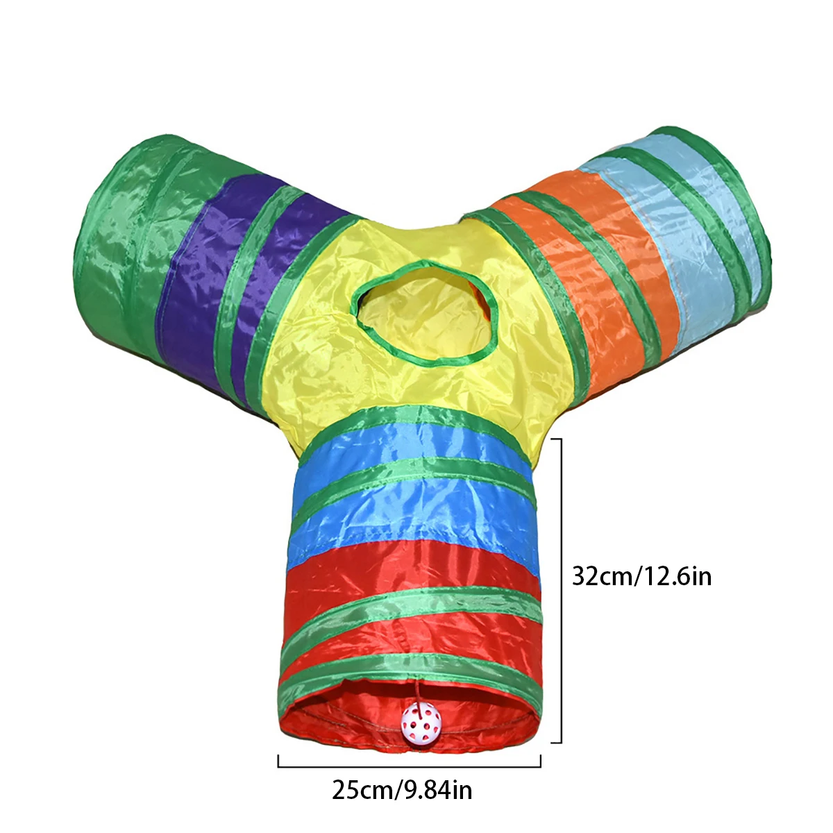 Offrez à votre chat un espace d’amusement et de détente avec ce tunnel pliable interactif et résistant – Image 11
